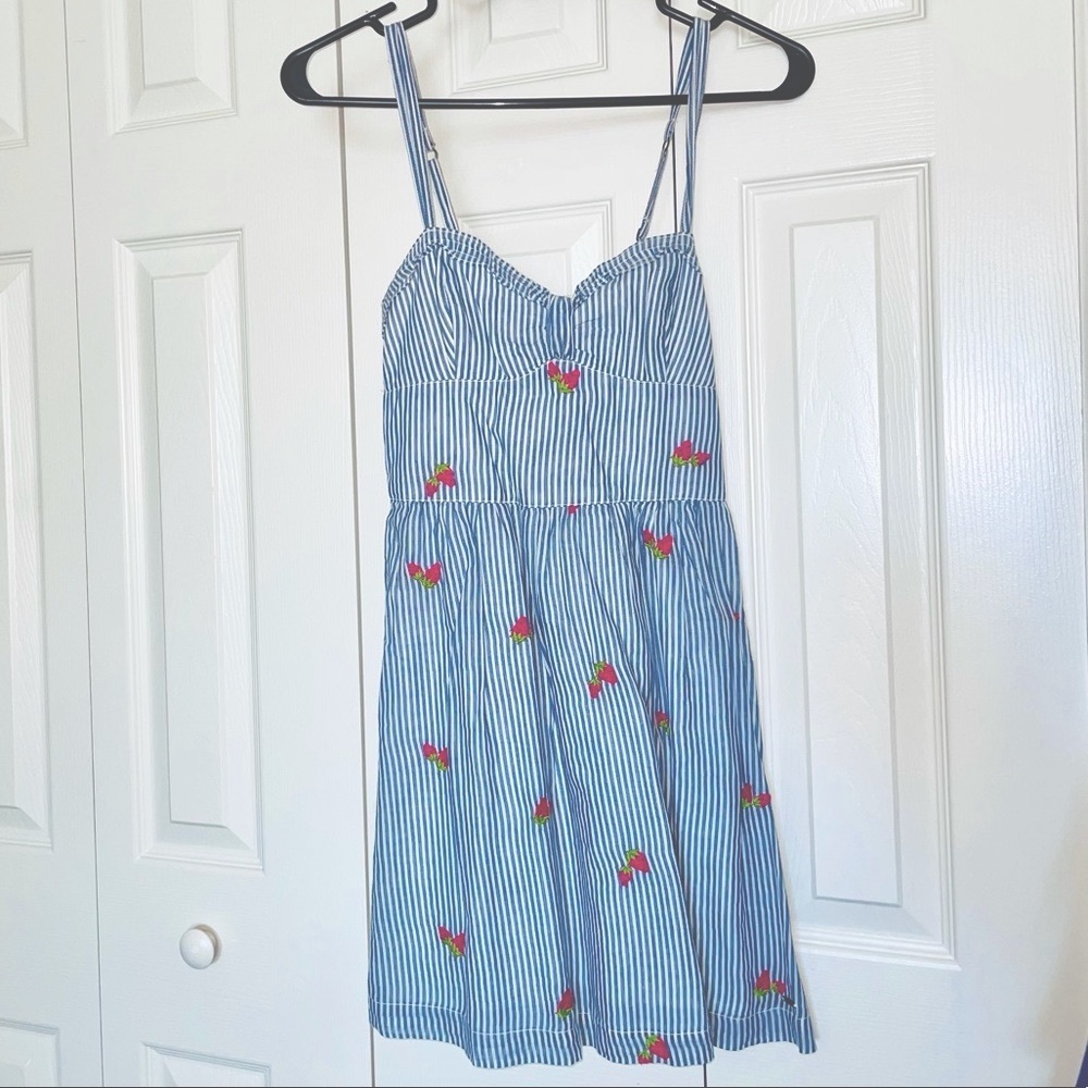Chambray blue striped Hollister Dress